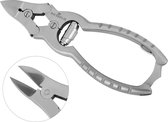 Belux Surgical / Nagelknipper PREMIUM Nageltang Groot Met Dubbele Overbrenging Voor Harde Teennagels / Kalknagel - Dubbelscharniertang Gebogen - 15.5cm