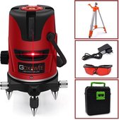 Bouwlaser GOXAWEE| Roterende Laser | Kruislijnlaser | Laserwaterpas | Rotatielaser | Meetgereedschap | Hoge Kwaliteit + Statief en Opbergbox