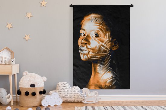 Tapisserie - Femme - Argile - Motifs - 120x180 cm - Tapisserie