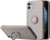Apple iPhone 13 Mini Back Cover | Telefoonhoesje | Ring Houder | Grijs