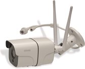 Denver Electronics Smart Home Beveiligingscamera - Externe IP Camera - Camera Beveiliging - Draadloos Wifi - Outdoor camera - Wit
