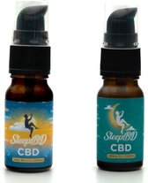 CBD olie dag en nacht duo pakket -  10X Effectiever - CBD - Slaaphulp - CBD met melatonine - CBD voor nachtrust