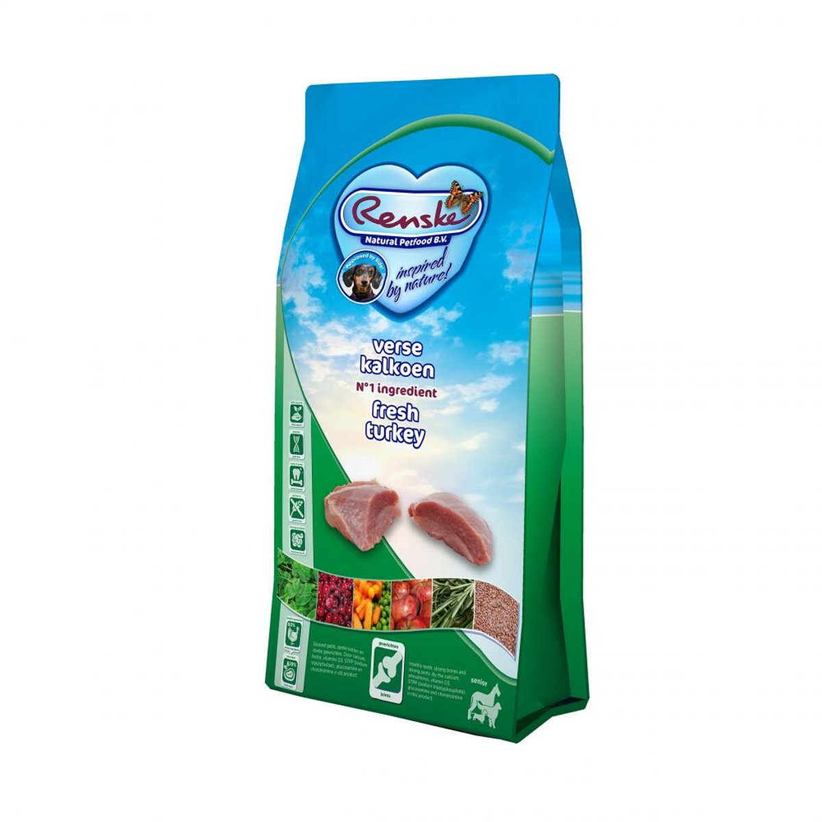 Renske Renske Super Premium Hondenvoer Senior Graanvrij Verse Kalkoen 600 gr