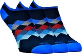 Hobby - Sneakersokken - 3-pack - Egyptisch katoen - Blauw - HM479