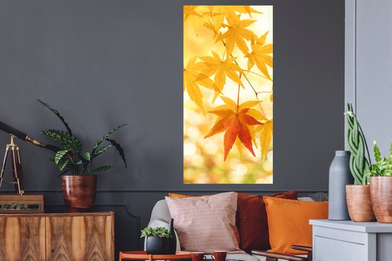 Stickers muraux - Film autocollant - Feuilles d'érable japonaises en automne - 60x120 cm - Film adhésif - Stickers muraux Chambre d'enfant - Papier peint autocollant - Papier peint autocollant - Film autocollant