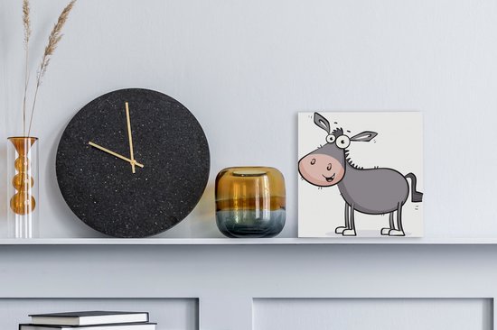 Une illustration d'un chevalet gris 20x20 cm - petit - Tirage photo sur toile (Décoration murale salon / chambre)