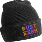 Rainbow Rustaagh muts - beanie - muts heren – muts dames – mutsen – mutsen heren – mutsen dames – muts heren winter – muts heren zwart – muts heren beanie – muts dames winter – win