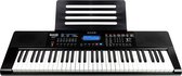 RockJam RJ461AX met 61-toetsen draagbaar digitaal pianotoetsenbord met muziekstandaard, Simply Piano app en Note Key-stickers, met Alexa