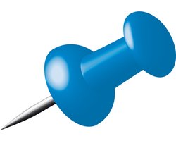 Alco punaise - 1 cm - staal blauw - 40 stuks - AL-662-15