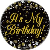 Oaktree - Button Zwart Goud it's my birthday