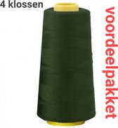groen (donker) lockgaren - 825 - 4x klos