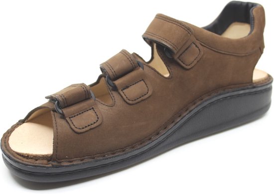 FinnComfort Tunis marron avec trois bandes velcro