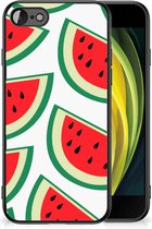 Hoesje Bumper iPhone 7/8/SE 2020/2022 Telefoon Hoesje met Zwarte rand Watermelons