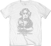 John Lennon Heren Tshirt -L- Peace Wit