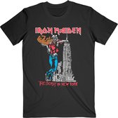 Iron Maiden Heren Tshirt -M- The Beast In New York Zwart