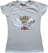 Green Day Dames Tshirt -2XL- Vintage Dookie Grijs