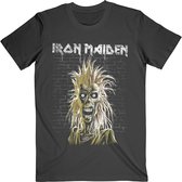 Iron Maiden Heren Tshirt -XL- Eddie 40th Anniversary Zwart