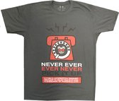 Radiohead - Never Pick It Up Heren T-shirt - 2XL - Grijs