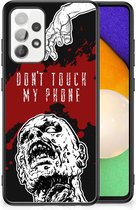 Back Case TPU Siliconen Hoesje Samsung Galaxy A52 | A52s (5G/4G) GSM Hoesje met Zwarte rand Zombie Blood