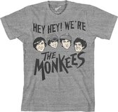 The Monkees Heren Tshirt -S- Hey Hey! Grijs