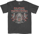 Social Distortion Heren Tshirt -S- Jukebox Skelly Zwart