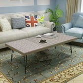 Decoways - Salontafel 120x60x38 cm grijs