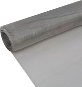 Decoways - Gaas 100x1000 cm roestvrij staal zilverkleurig