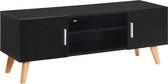 Decoways - Tv-meubel 120x40x46 cm MDF zwart