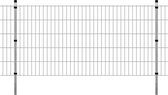 Decoways - Dubbelstaafmatten en palen 2008x1030 mm 6 m zilverkleurig