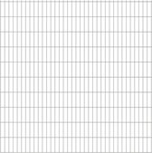 Decoways - Dubbelstaafmatten 2,008x2,03 m 16 m (totale lengte) zilverkleur