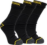 Work werksokken | heren sokken | zwart | set – 3 paar | Maat 43-36