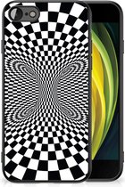Smartphone Hoesje iPhone 7/8/SE 2020/2022 Bumper Hoesje met Zwarte rand Illusie