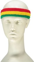 Apollo - Feest hoofdband - gekleurde hoofdband rood-geel-groen one size