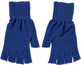 Apollo - Vingerloze handschoenen - Handschoenen carnaval - handschoenen carnaval kobalt blauw - one size - Vingerloze handschoenen uniseks - fingerless gloves