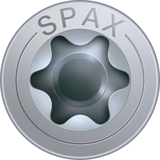 SPAX 191010501005 Universele schroef, Verzonken kop, 5 x 100, Deeldraad, T-STAR plus TX20 - WIROX - 200 stuks - Spax