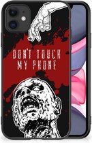 Back Case TPU Siliconen Hoesje Geschikt voor iPhone 11 GSM Hoesje met Zwarte rand Zombie Blood