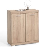 Decoways - FMD Kast met 2 deuren 80x34,9x89,9 cm wit