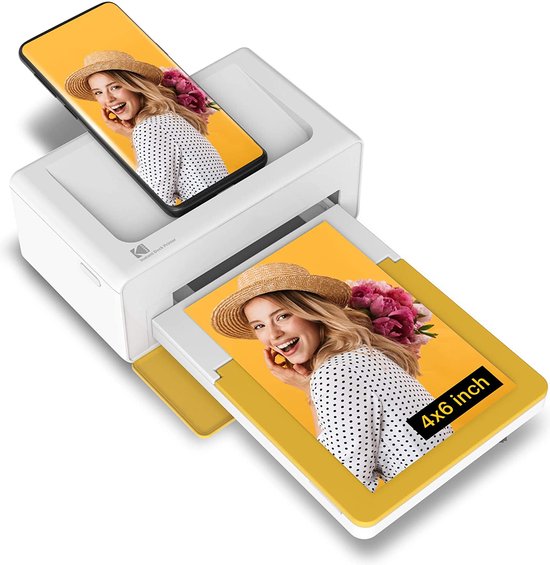 Foto: Kodak pd460 photo printer 10 x 15 cm bluetooth dock white yellow