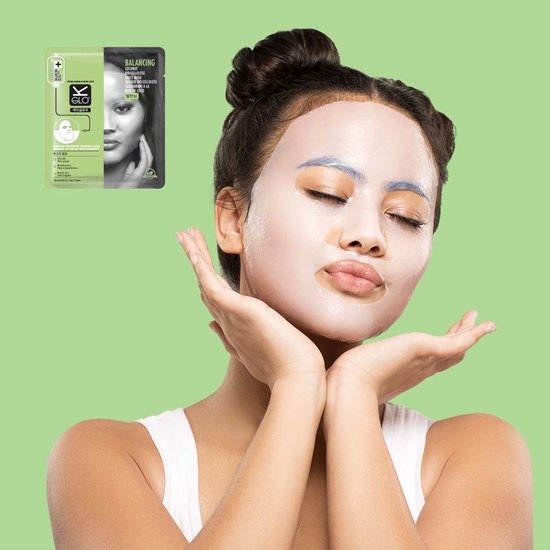 maagpijn Indica Renaissance K-GLO Sheet Face Mask acne gezichtsmasker - puistjes onzuiverheden  verwijderen -... | bol.com