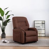 Medina Fauteuil elektrisch sta-op-stoel stof bruin