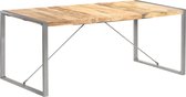 Decoways - Eettafel 180x90x75 cm massief ruw mangohout