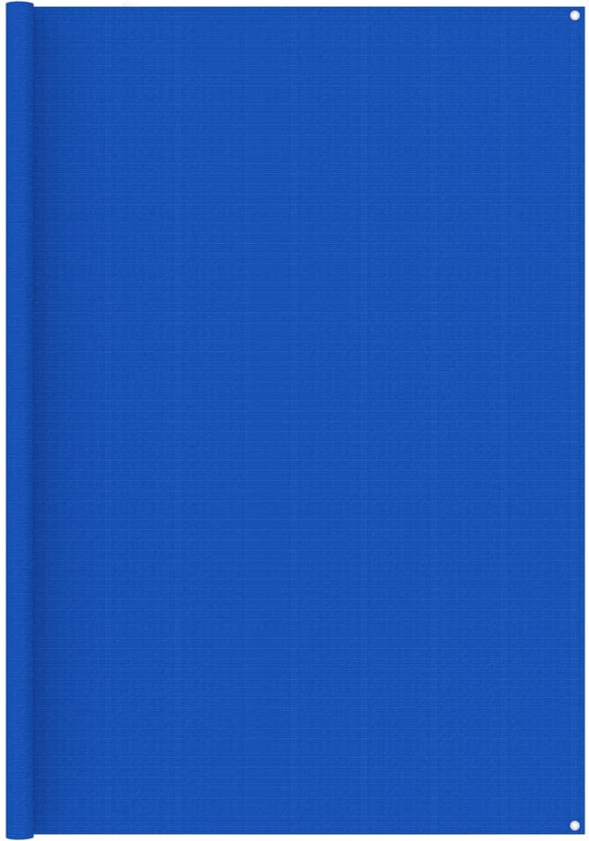 Decoways - Tenttapijt 250x400 cm blauw