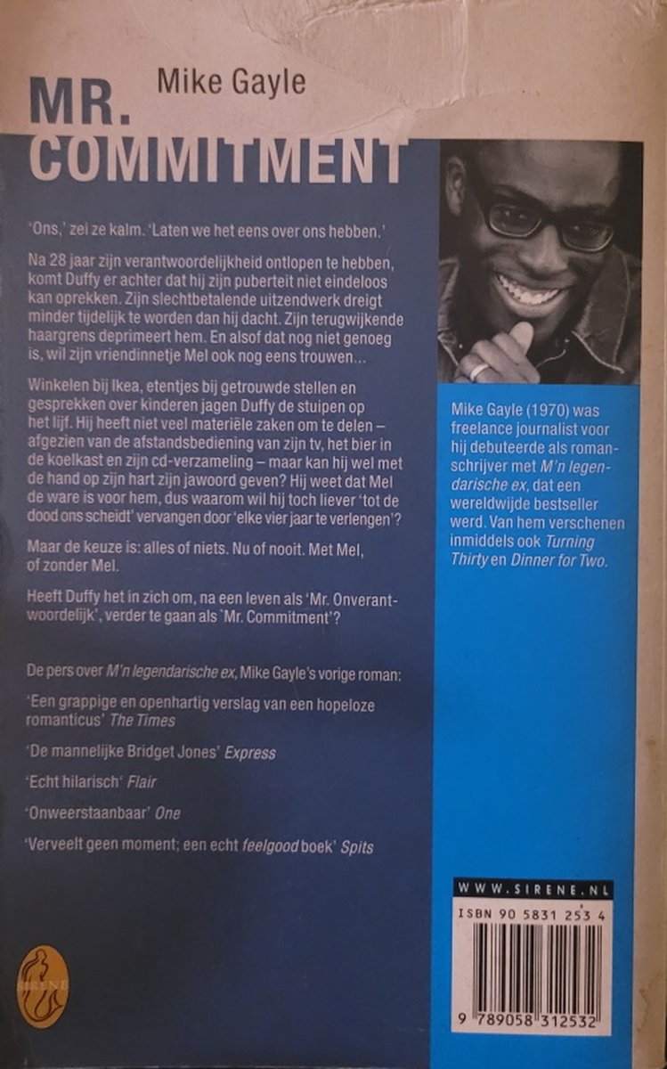 Mr Commitment - back cover