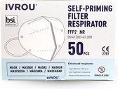 FFP2 Mondkapjes - Ivrou IRYS-01 FFP2 - 50 stuks Medische Mondmaskers - Per Stuk Verpakt