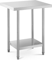Royal Catering Roestvrijstalen tafel - 76 x 61 cm - Royal Catering - 400 kg draagvermogen