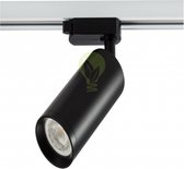LED 3-fase Railspot met GU10 fitting | Zwart