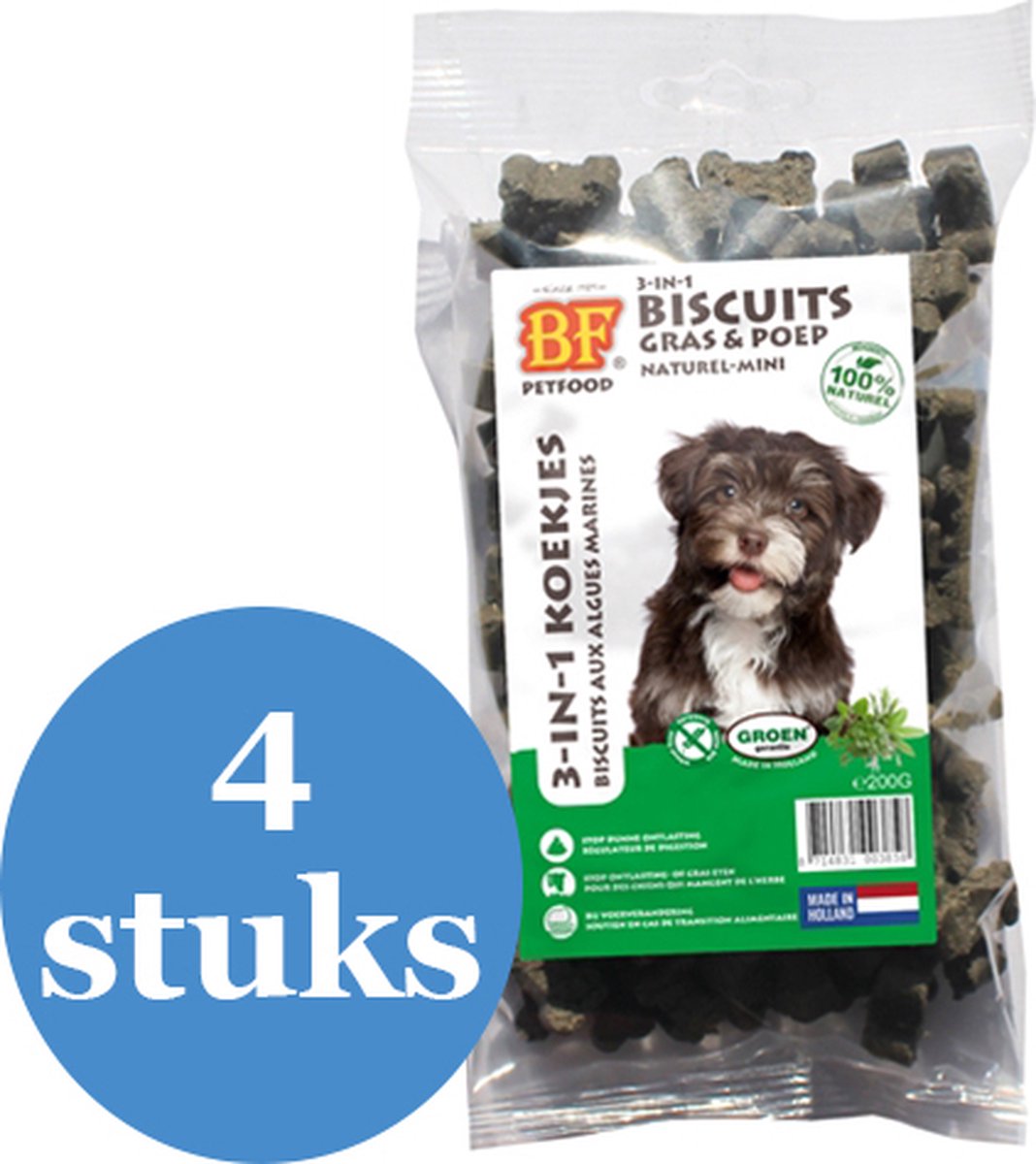 Biofood 3 In 1 Hondenmineralenkoekjes - Hondensnacks - 4 x 200 g