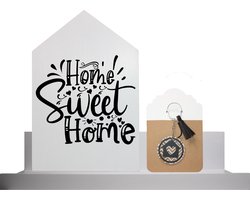 Nieuwe woning cadeau set huis met sleutelhanger - nieuw huis - nieuw huis cadeau - nieuwe woning - nieuw huis kadootje - verhuis cadeau - verhuisd - nieuwe woning sleutelhanger - nieuwe woning cadeau pakket - Home sweet home - woondecoratie