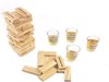 Afbeelding van het spelletje Drankspel - Drunken / Tipsy tower - Stapeltoren - Gezelschapsspel voor volwassenen - Incl. shot glaasjes