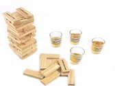 Drankspel - Drunken / Tipsy tower - Stapeltoren - Gezelschapsspel voor volwassenen - Incl. shot glaasjes
